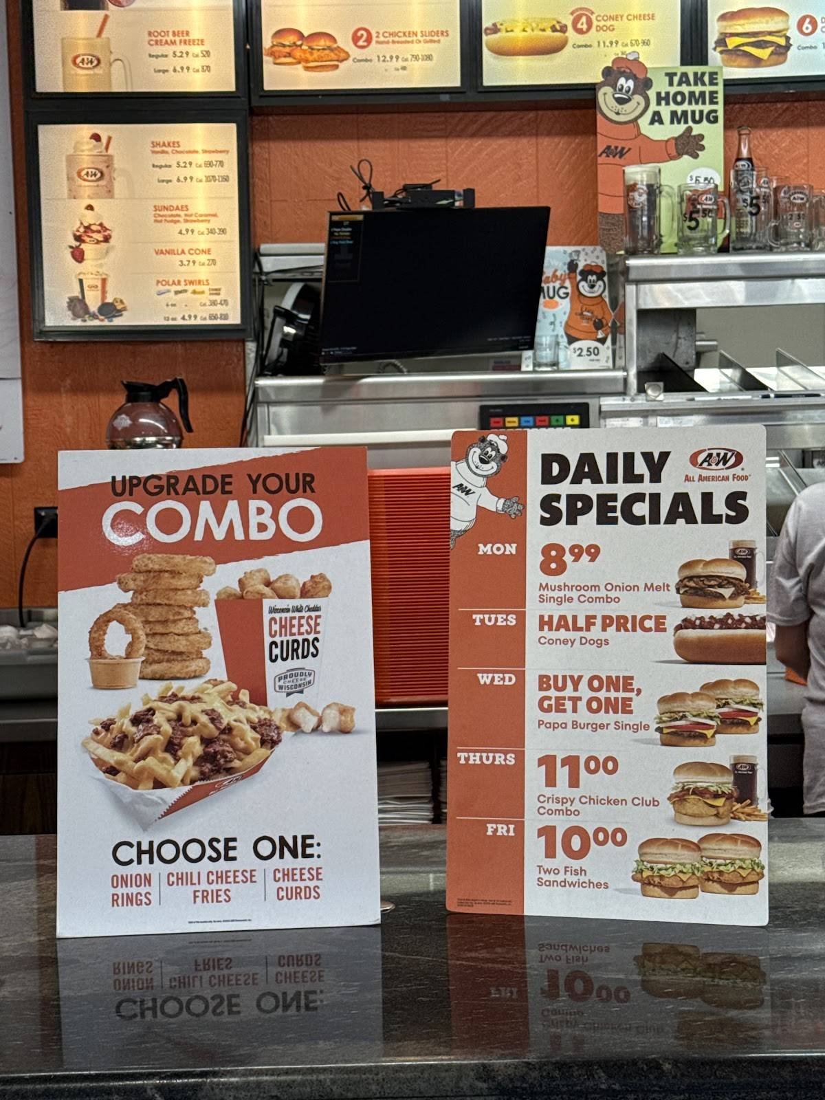 A&W Restaurant меню