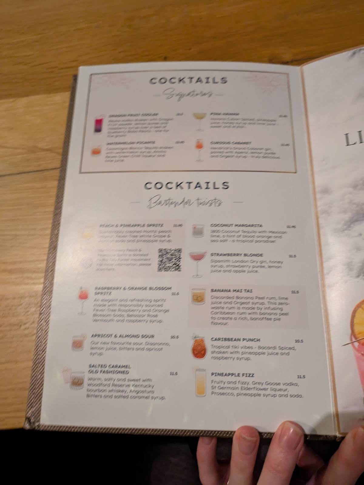 All Bar One Liverpool меню