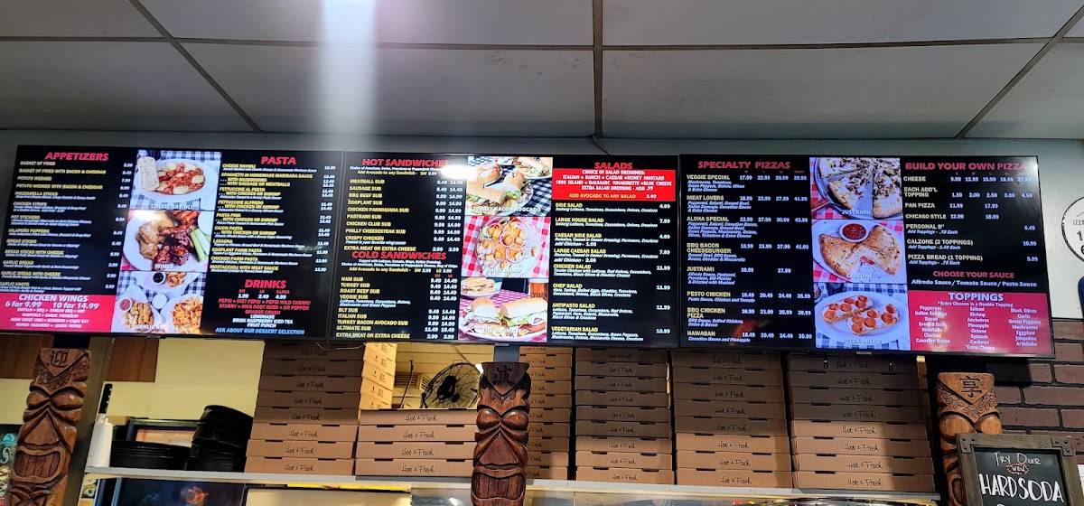 Aloha Pizza and Pasta меню