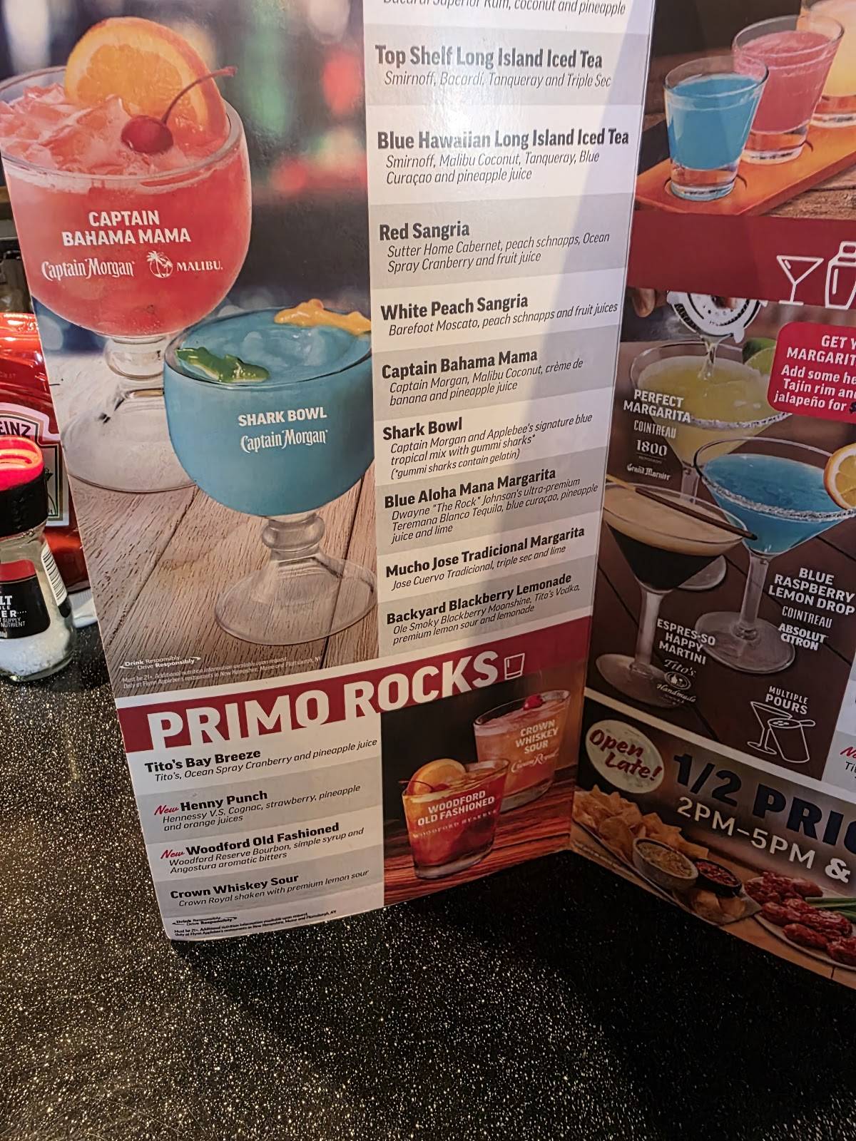 Applebee's Grill + Bar меню