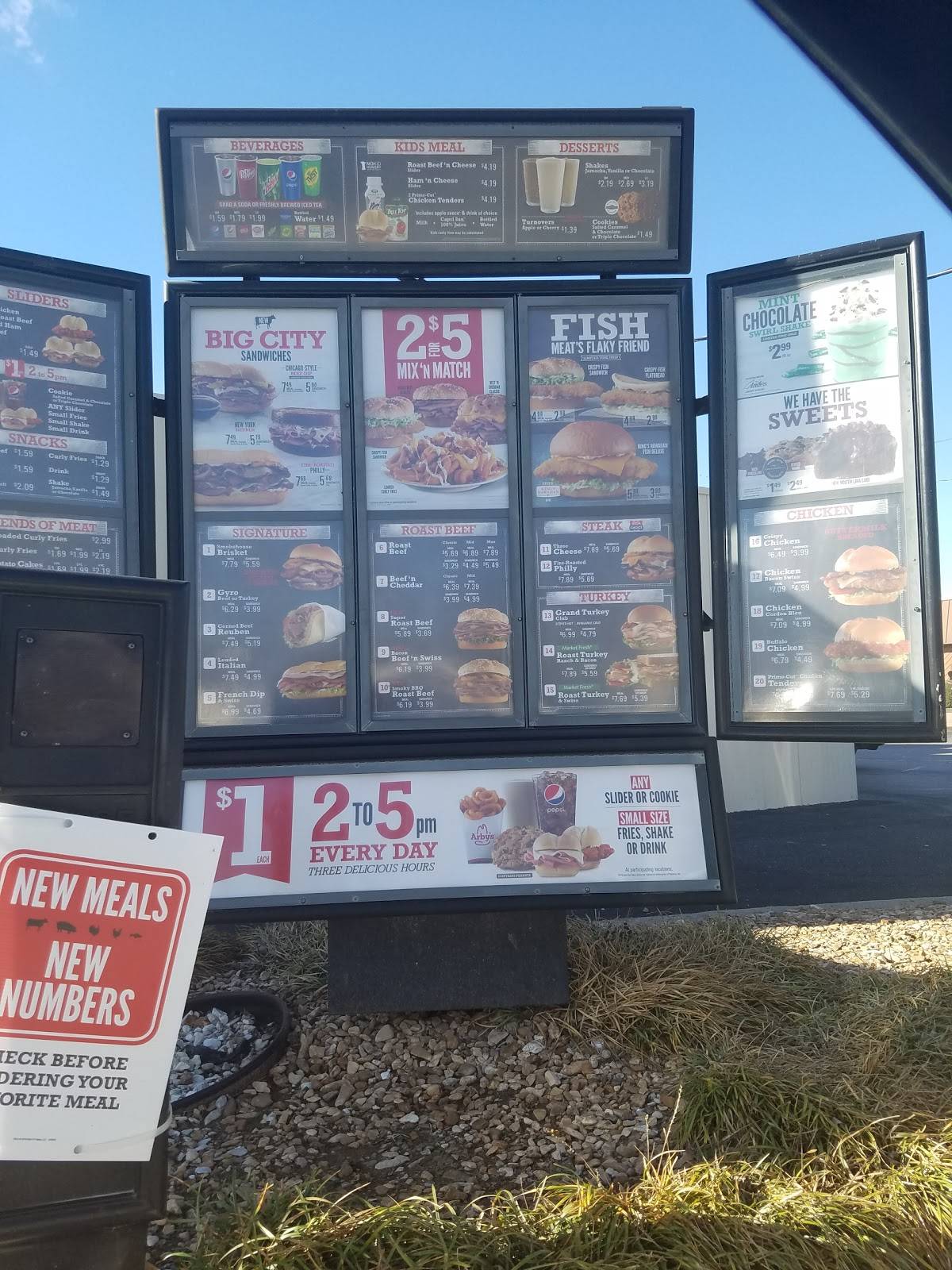 Arby's меню