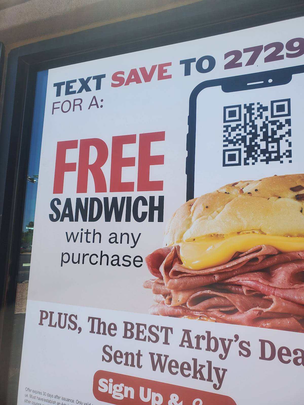 Arby's меню