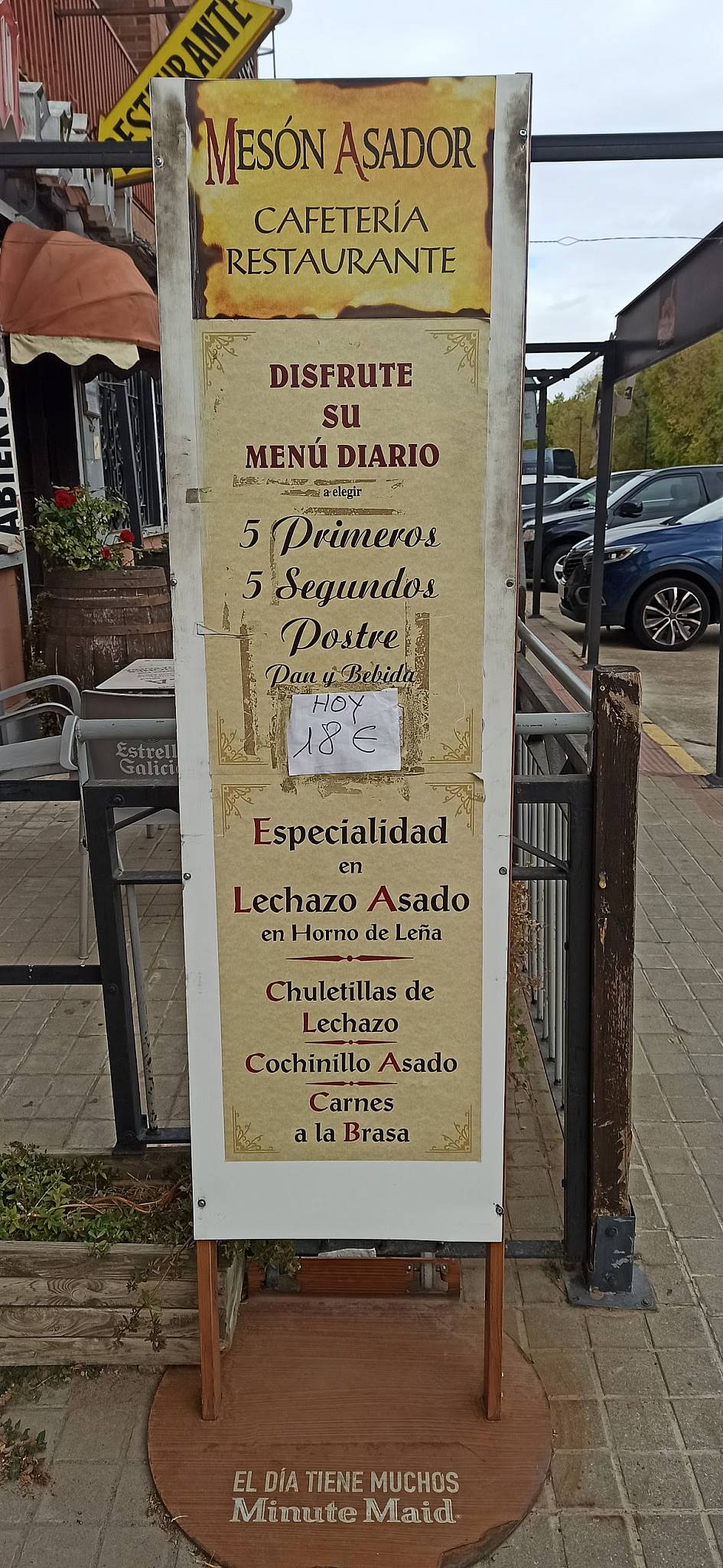 Asador Mesón Oriental меню