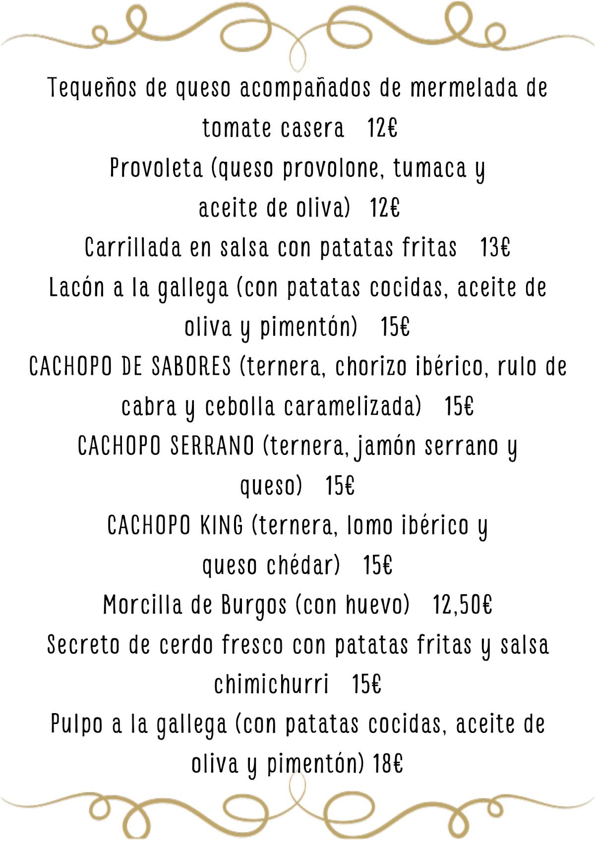 Avenida del Sabor Arganda меню