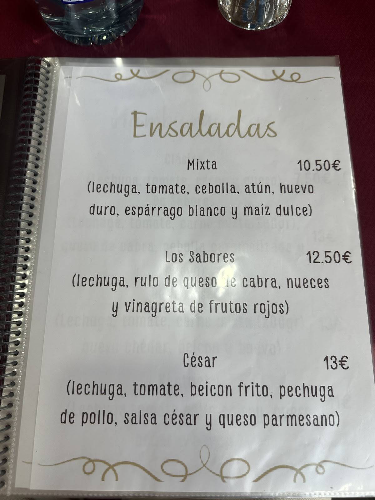 Avenida del Sabor Arganda меню