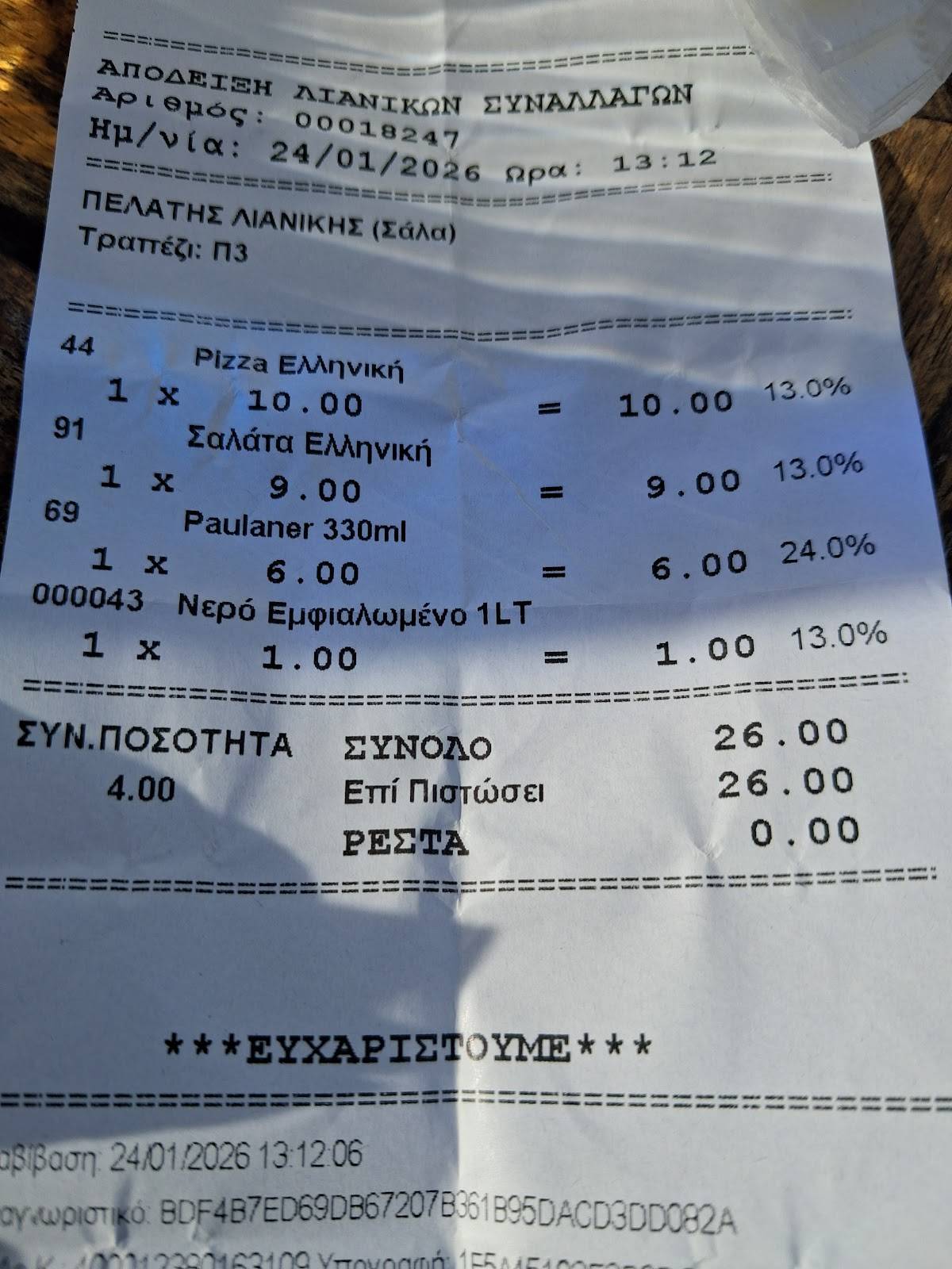 Azur Café меню