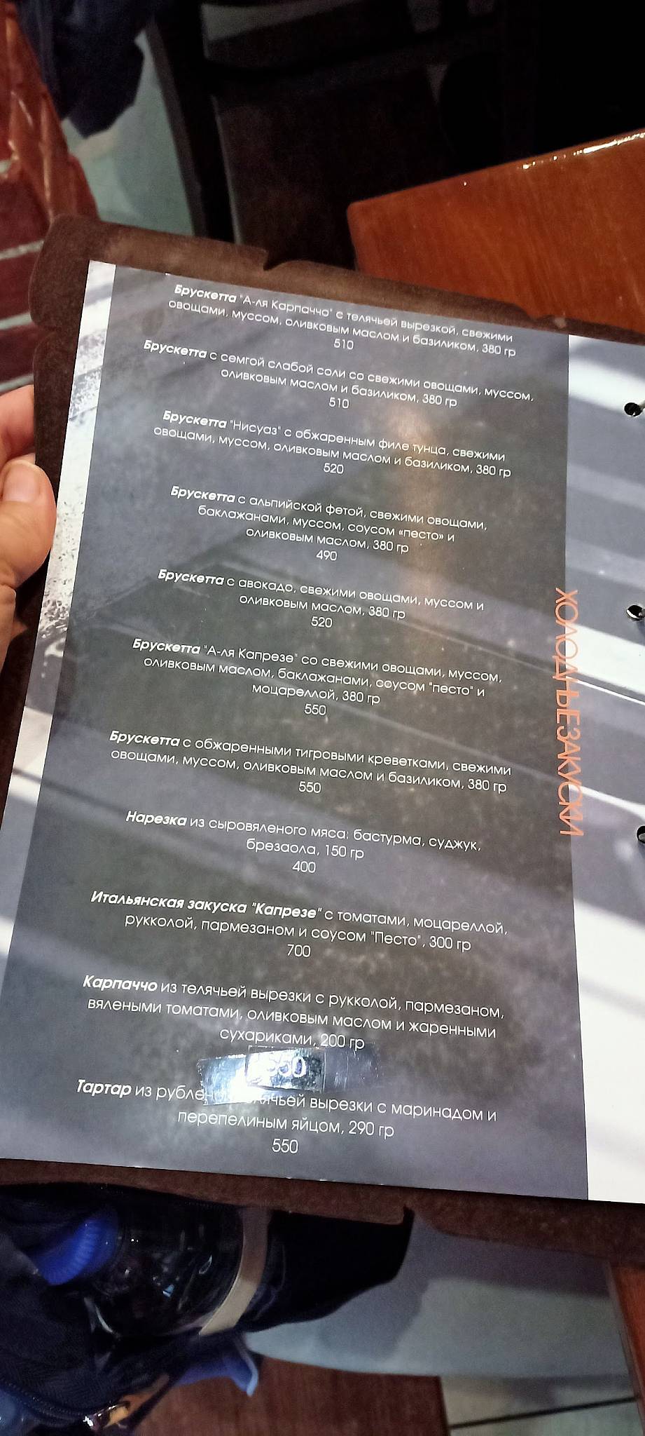 Пицца Рома меню