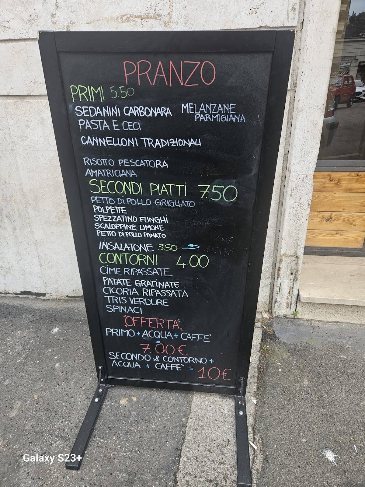 Bar Assolto меню