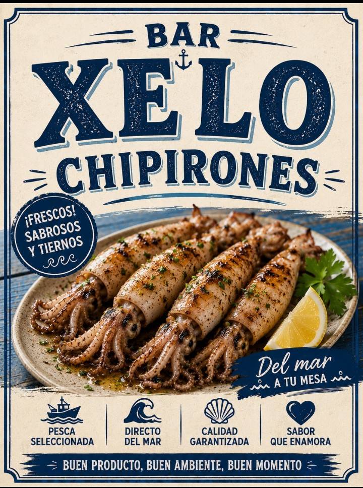 Bar Xelo меню