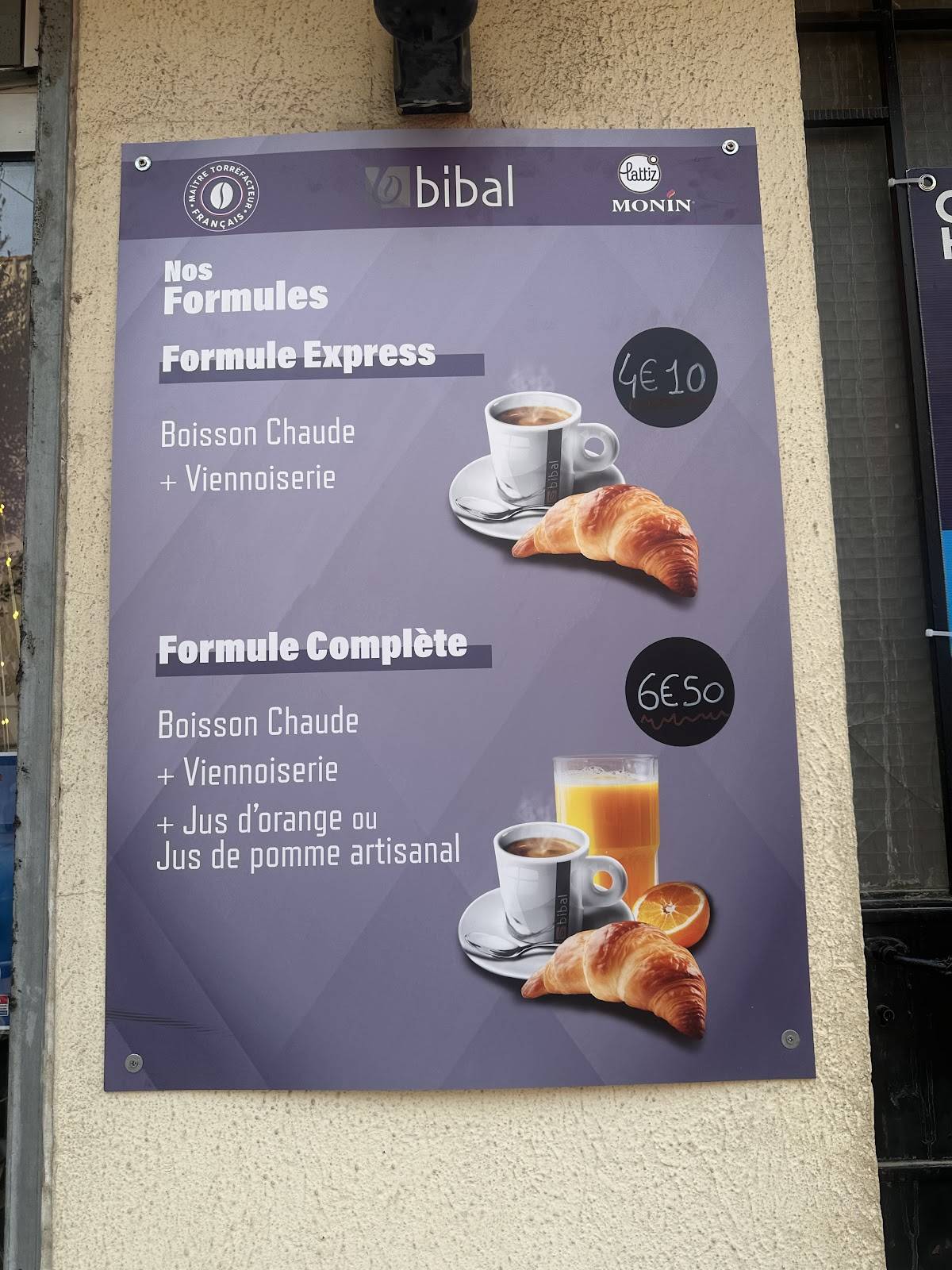 Bar le rallye меню