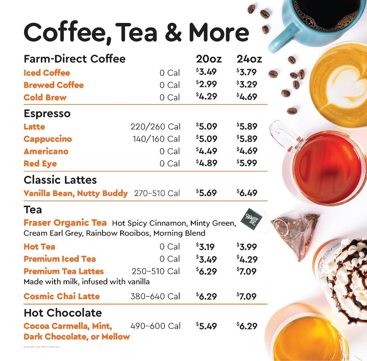Biggby Coffee меню