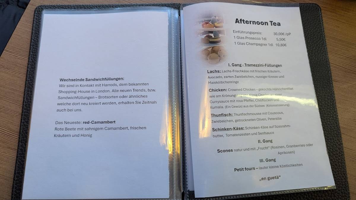 Café Winzig меню