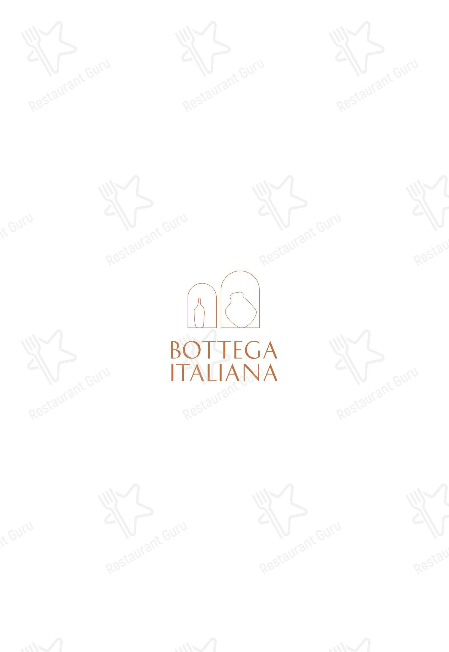 Меню ресторана Bottega Italiana - Меню напитков