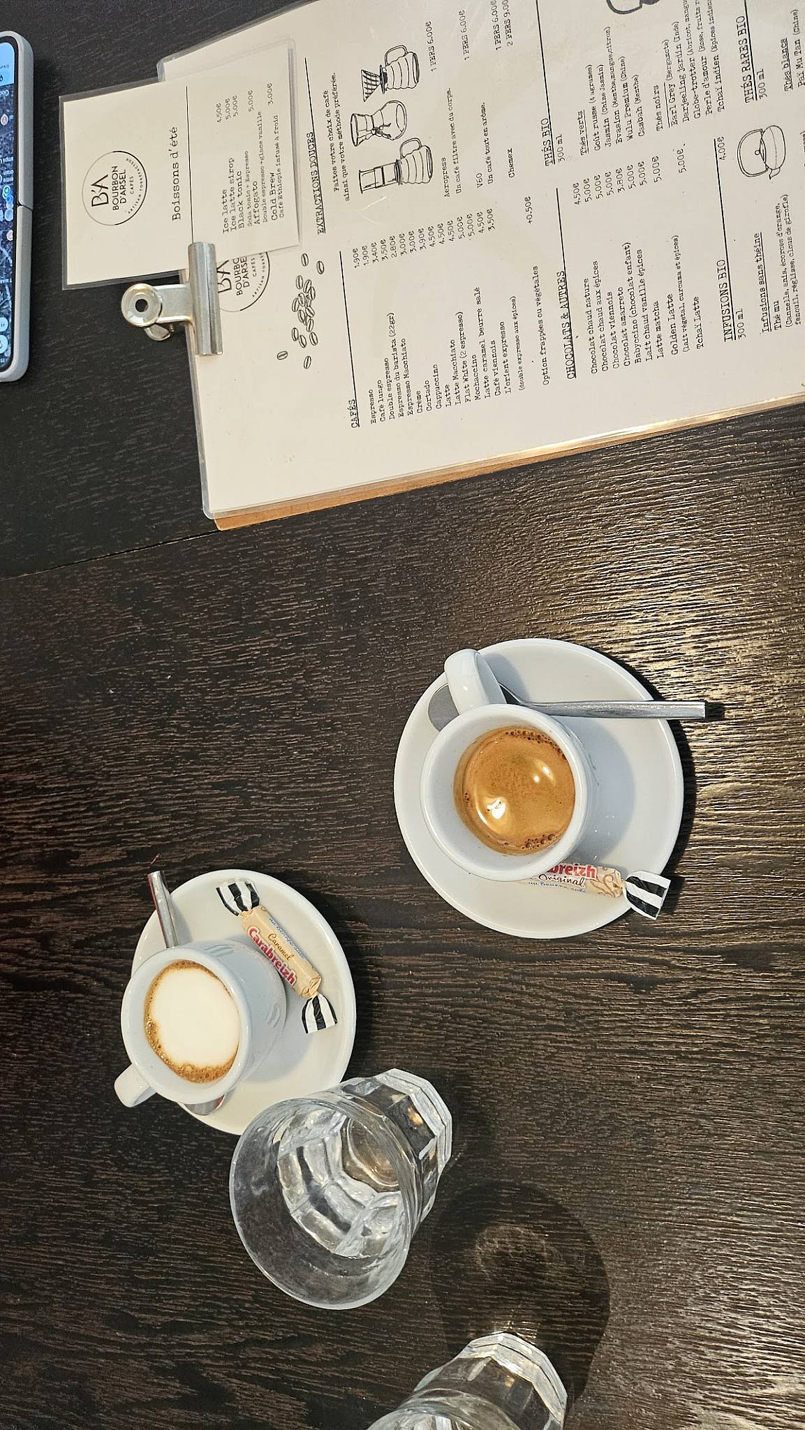 Bourbon d'Arsel - Torréfacteur et Coffee Shop меню