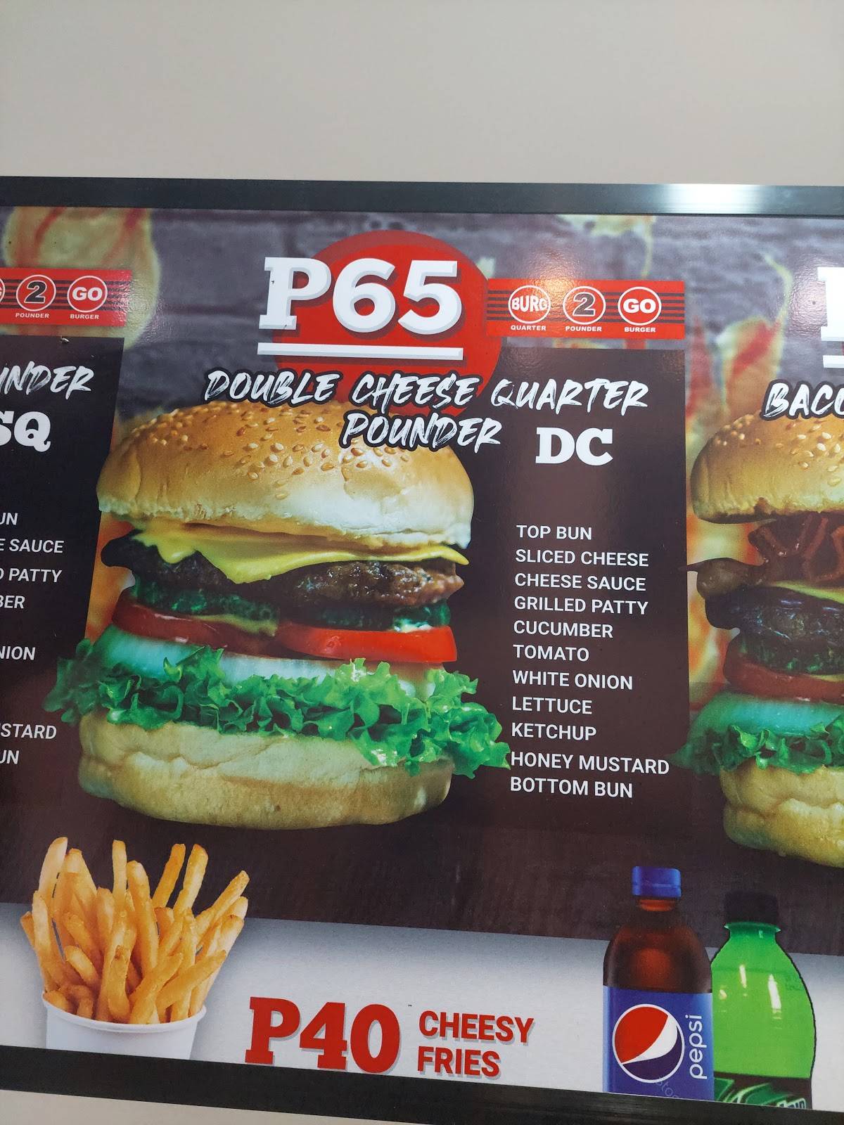 Burg 2 Go Santa Rosa меню