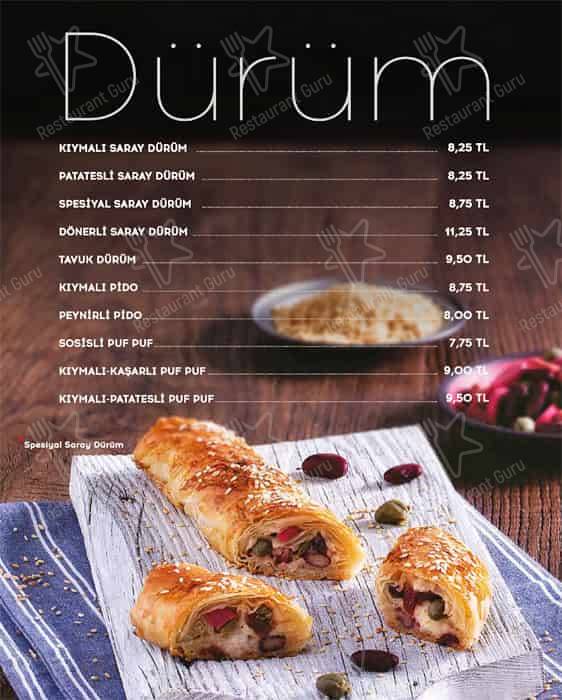 Simit Sarayı меню
