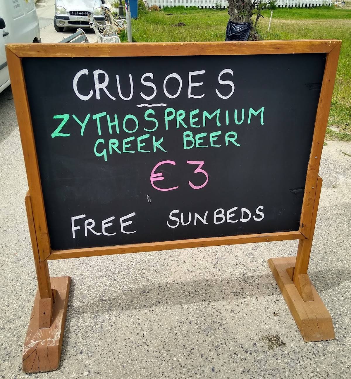 CRUSOES PUB меню