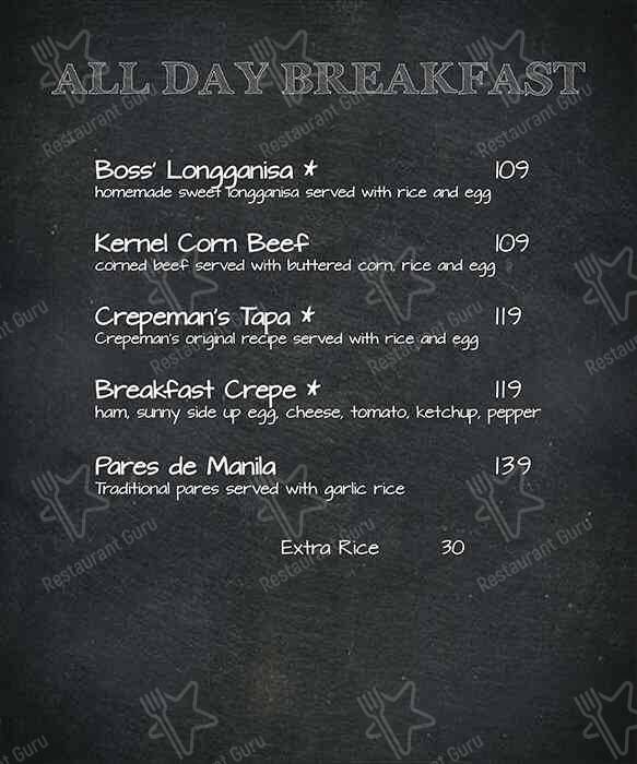 Crepeman меню