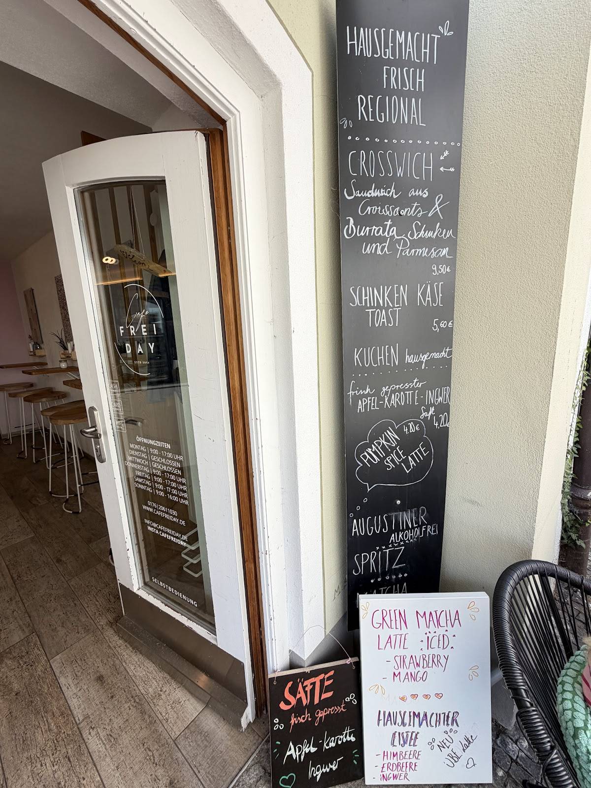 Cafe FREIDAY меню
