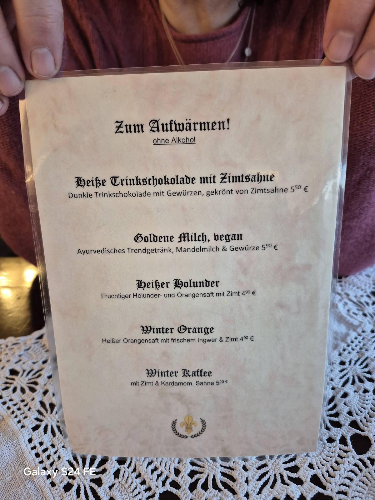 Café Klarfeld меню