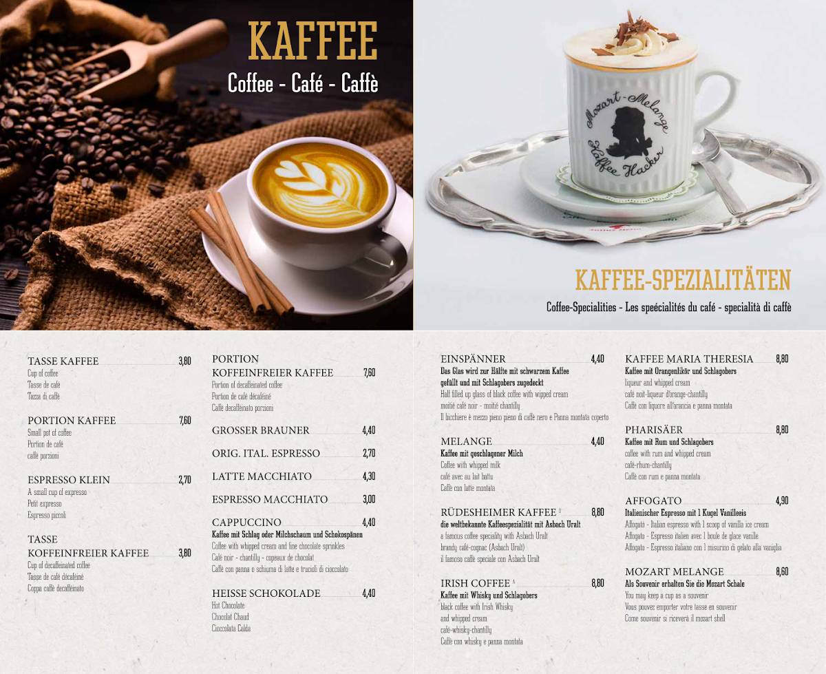 Café Konditorei Hacker меню