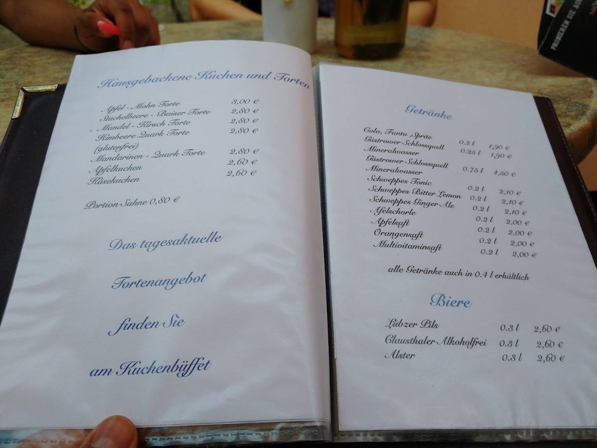 Cafe Küpper меню