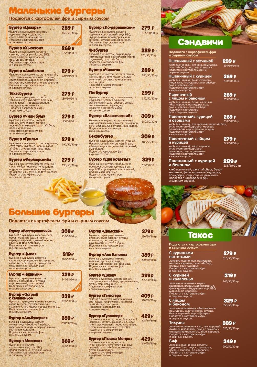 Повар дня меню