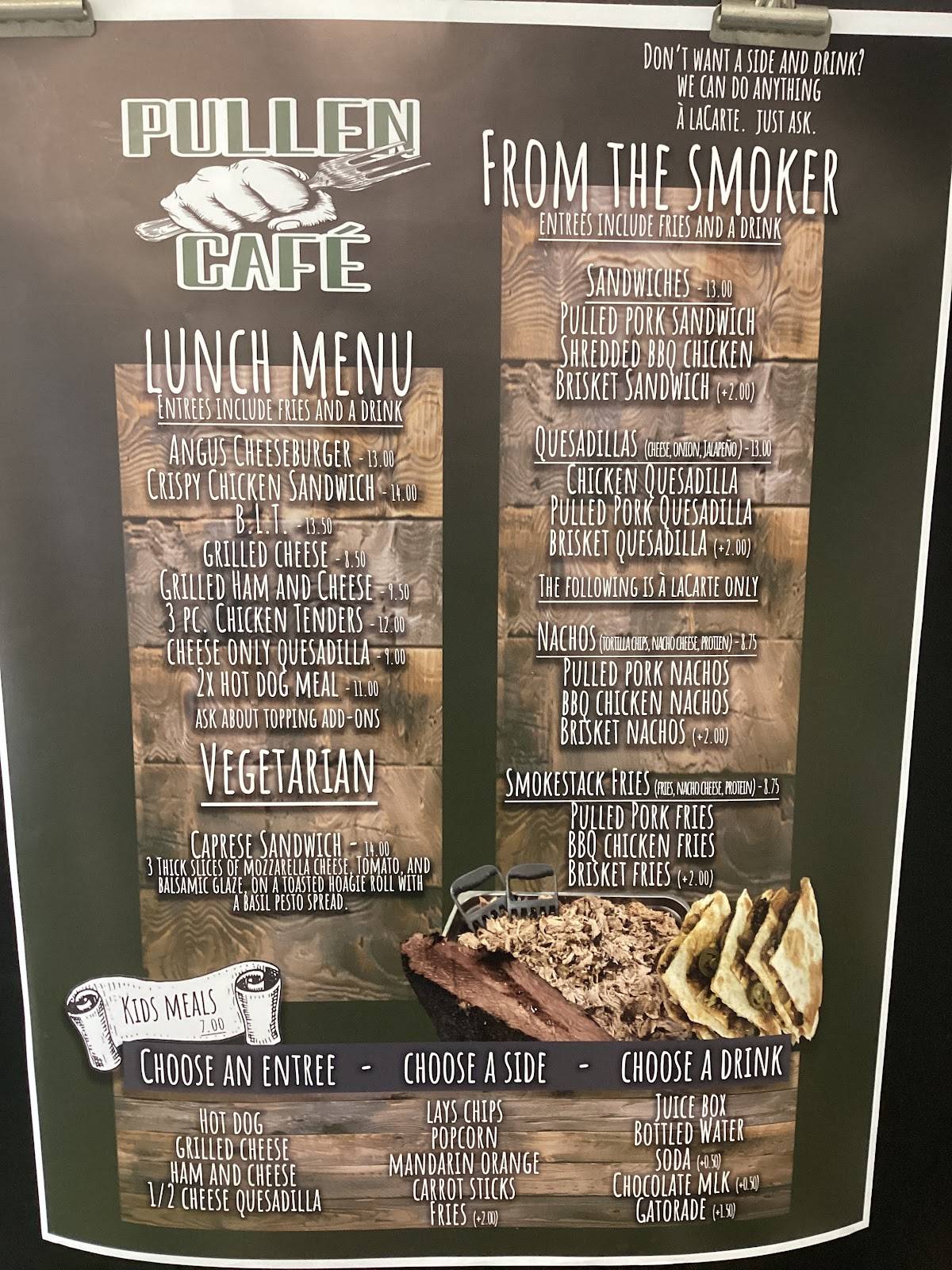 Pullen Cafe меню