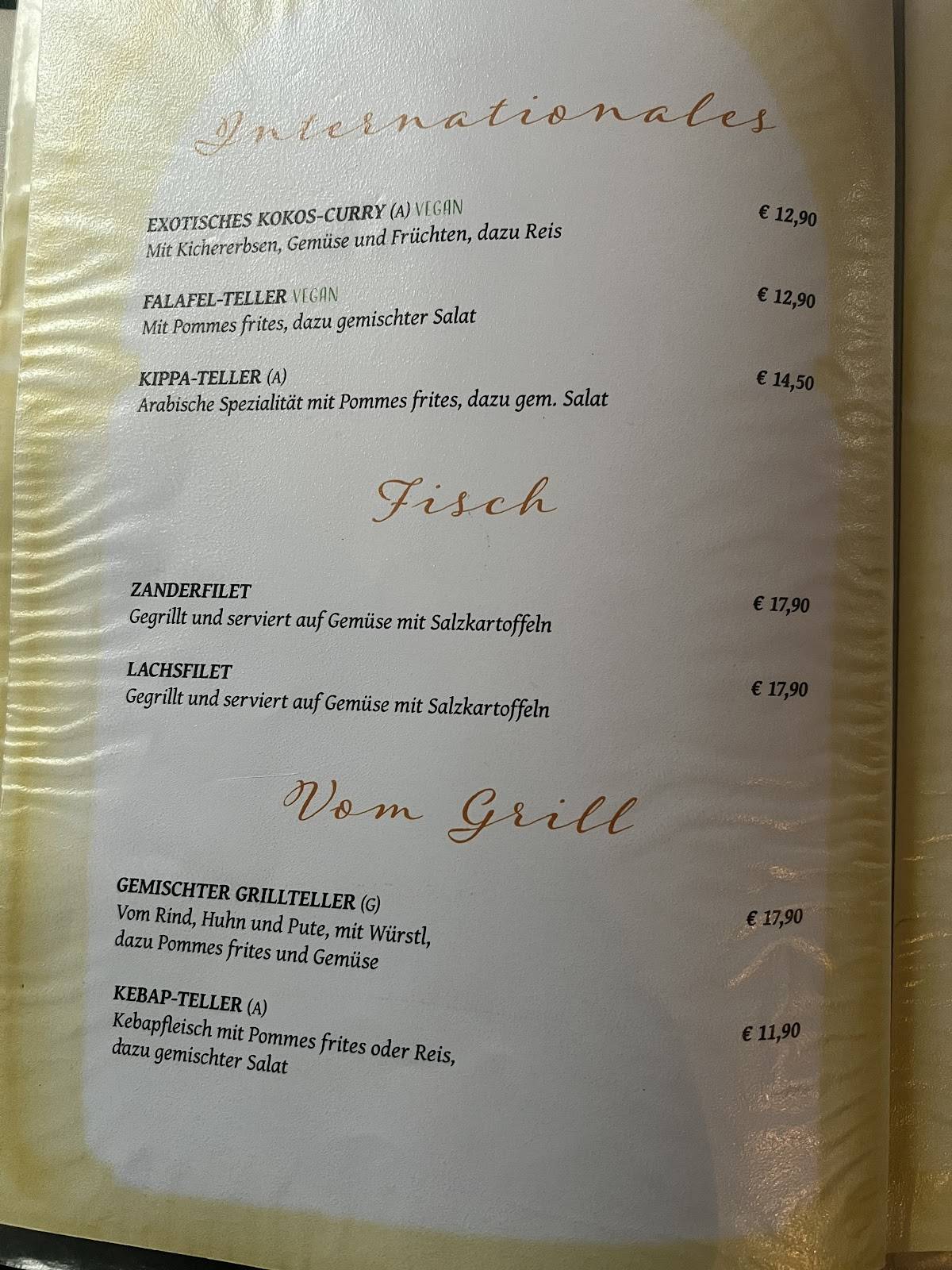 Cafe Restaurant Pizzeria Paletti меню