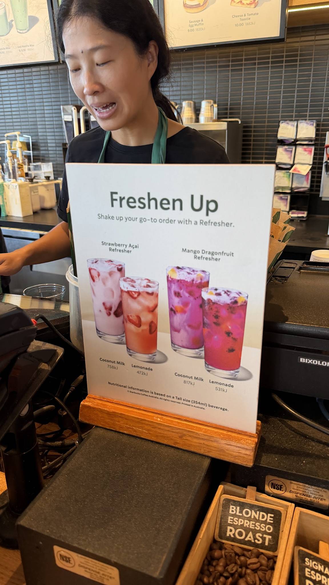 Starbucks Manly меню