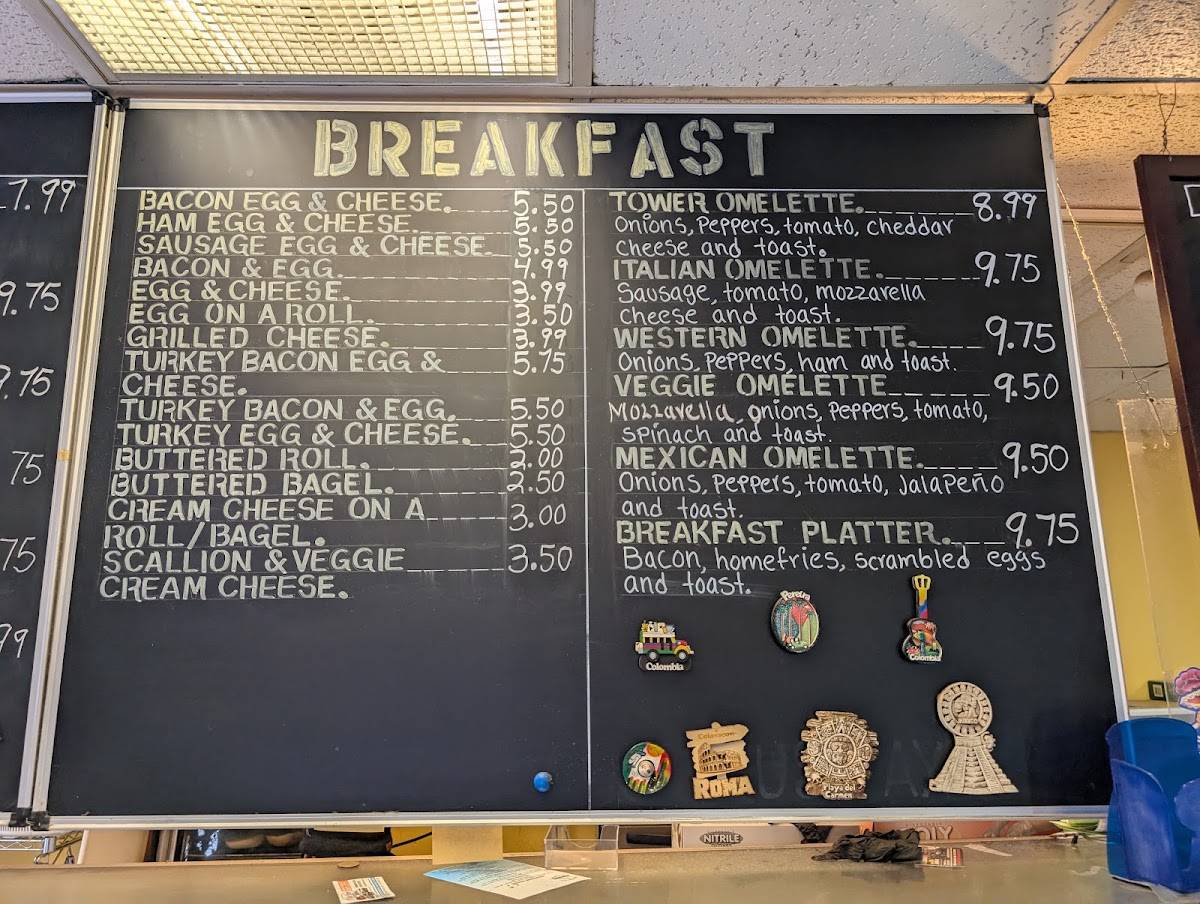 Tower deli café меню