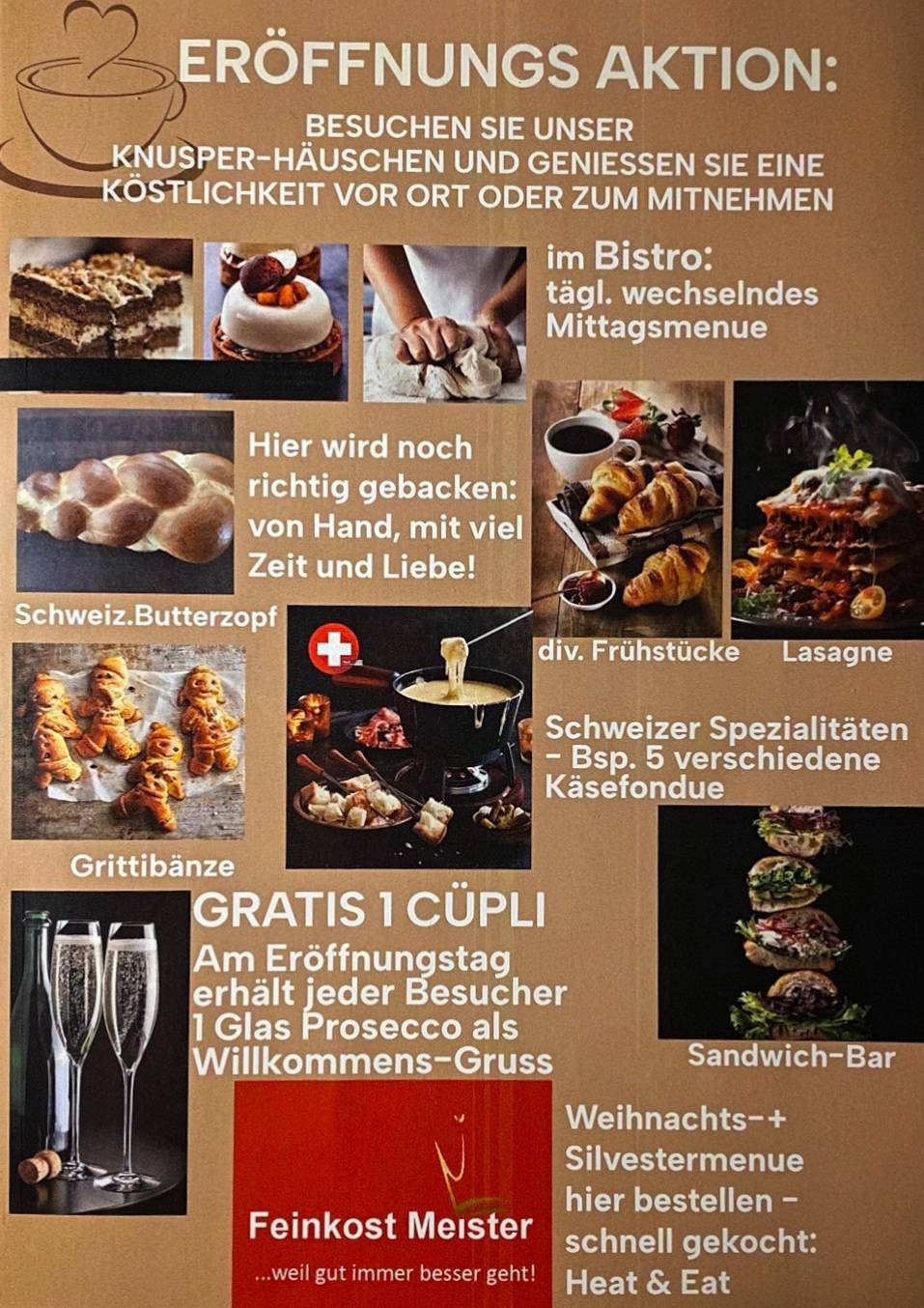 Café Winzig меню