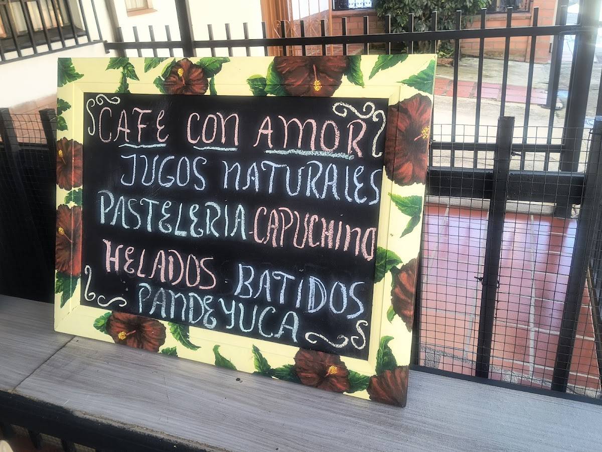 Café con Amor меню