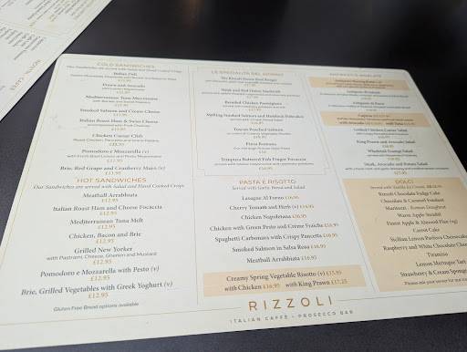 Caffe Rizzoli меню