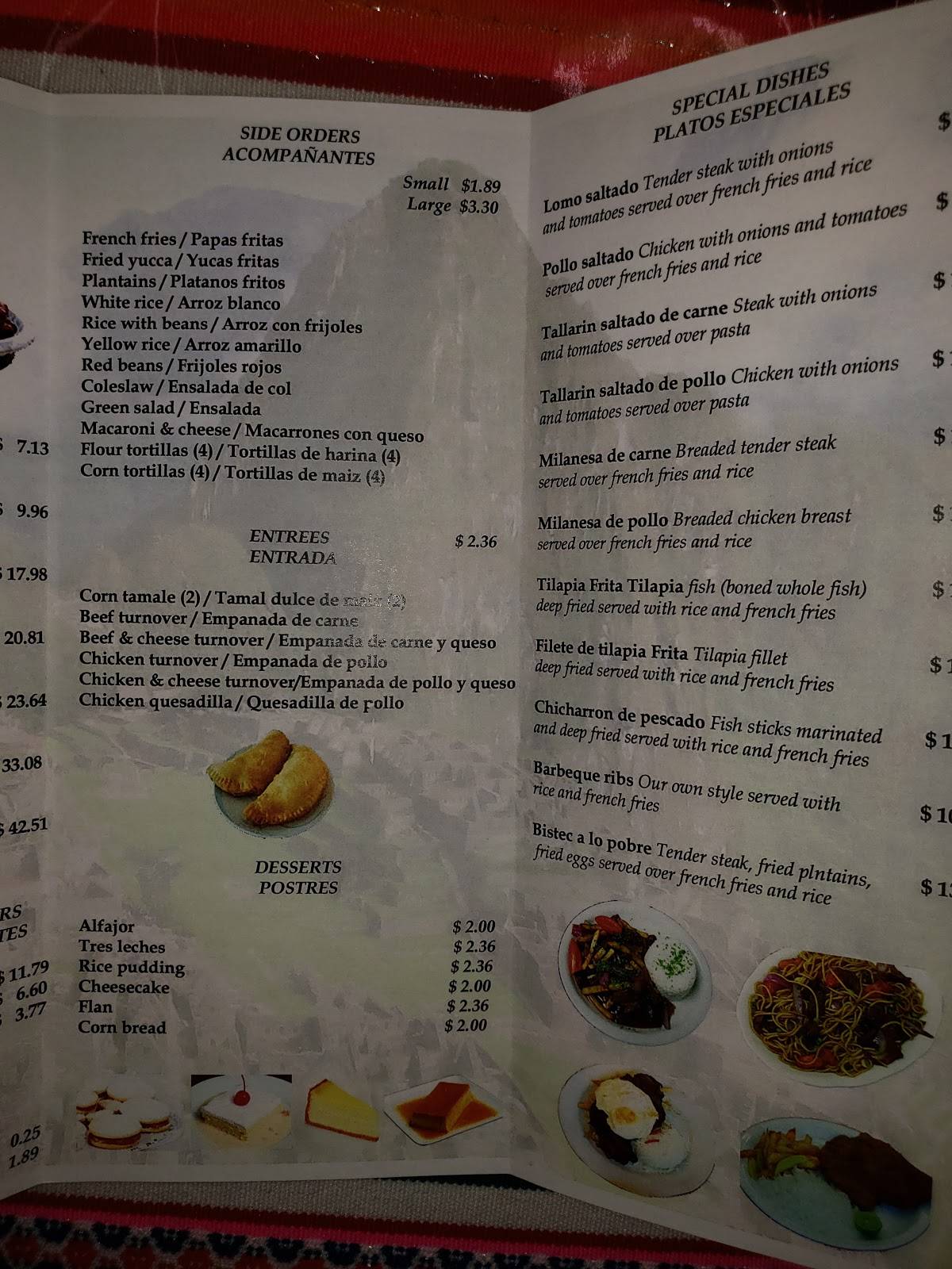 Las Cusqueñitas Peruvian Chicken меню