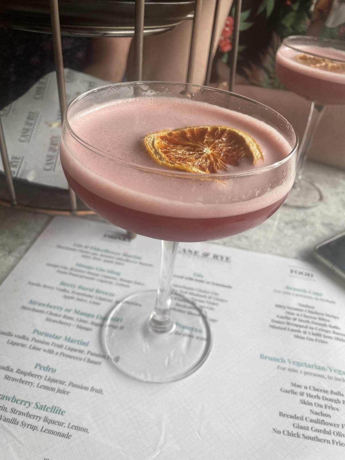 Cane & Rye меню
