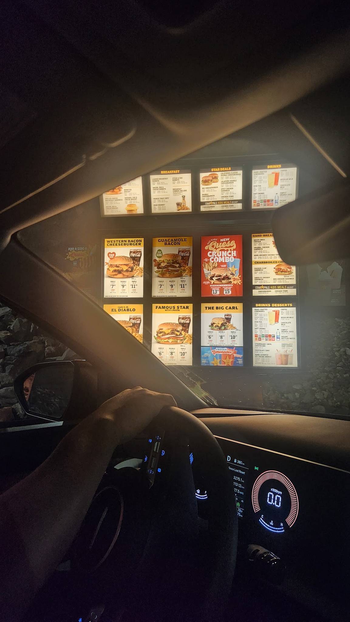 Carl's Jr. меню