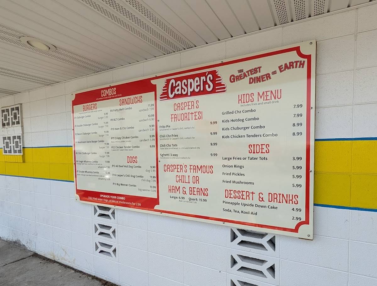 Casper's Diner меню