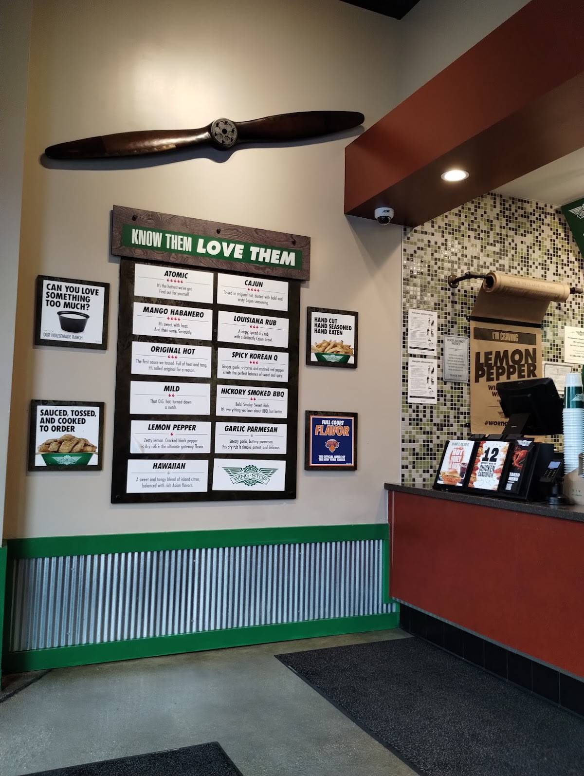 Wingstop меню