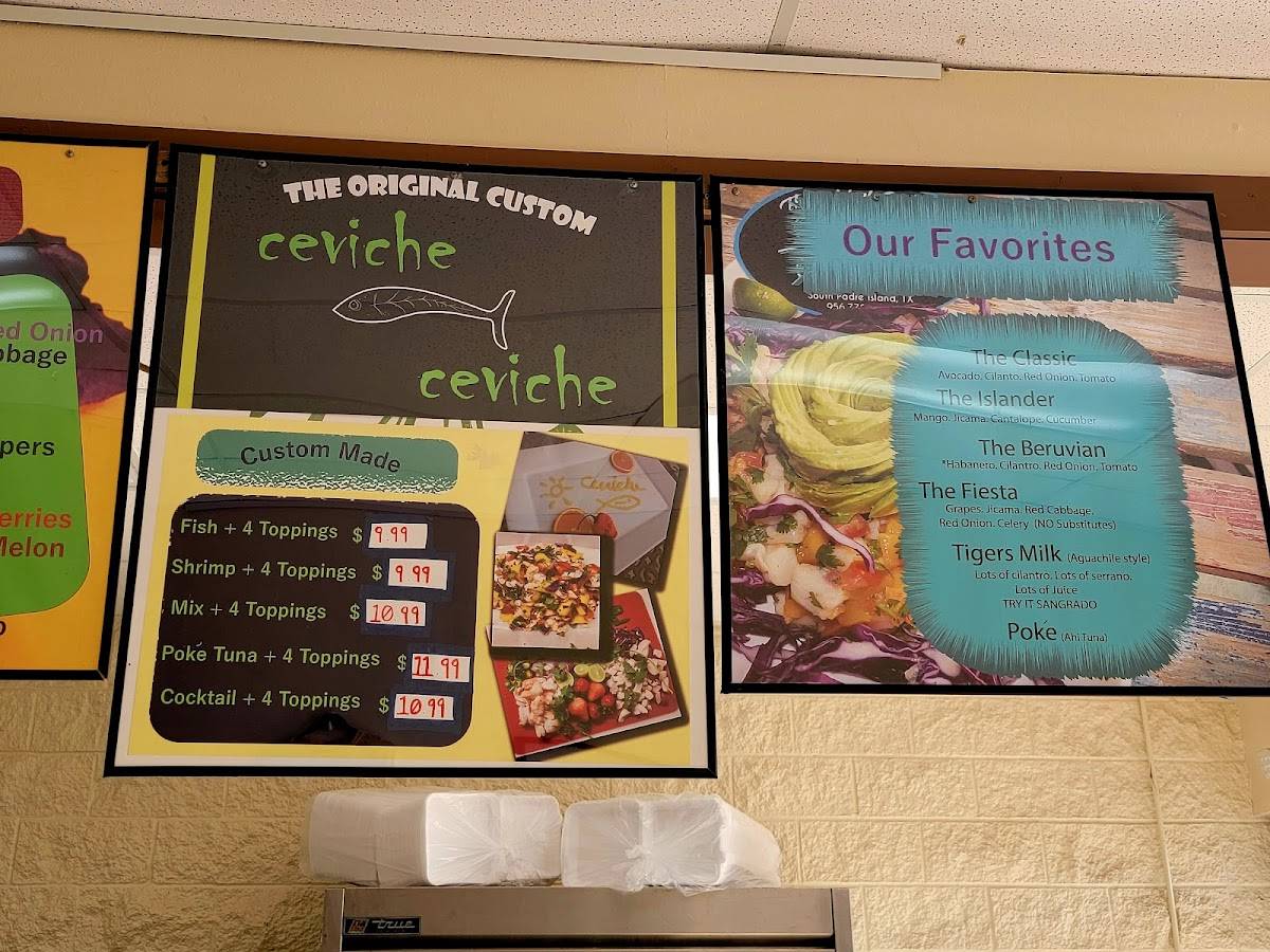 Ceviche Ceviche меню