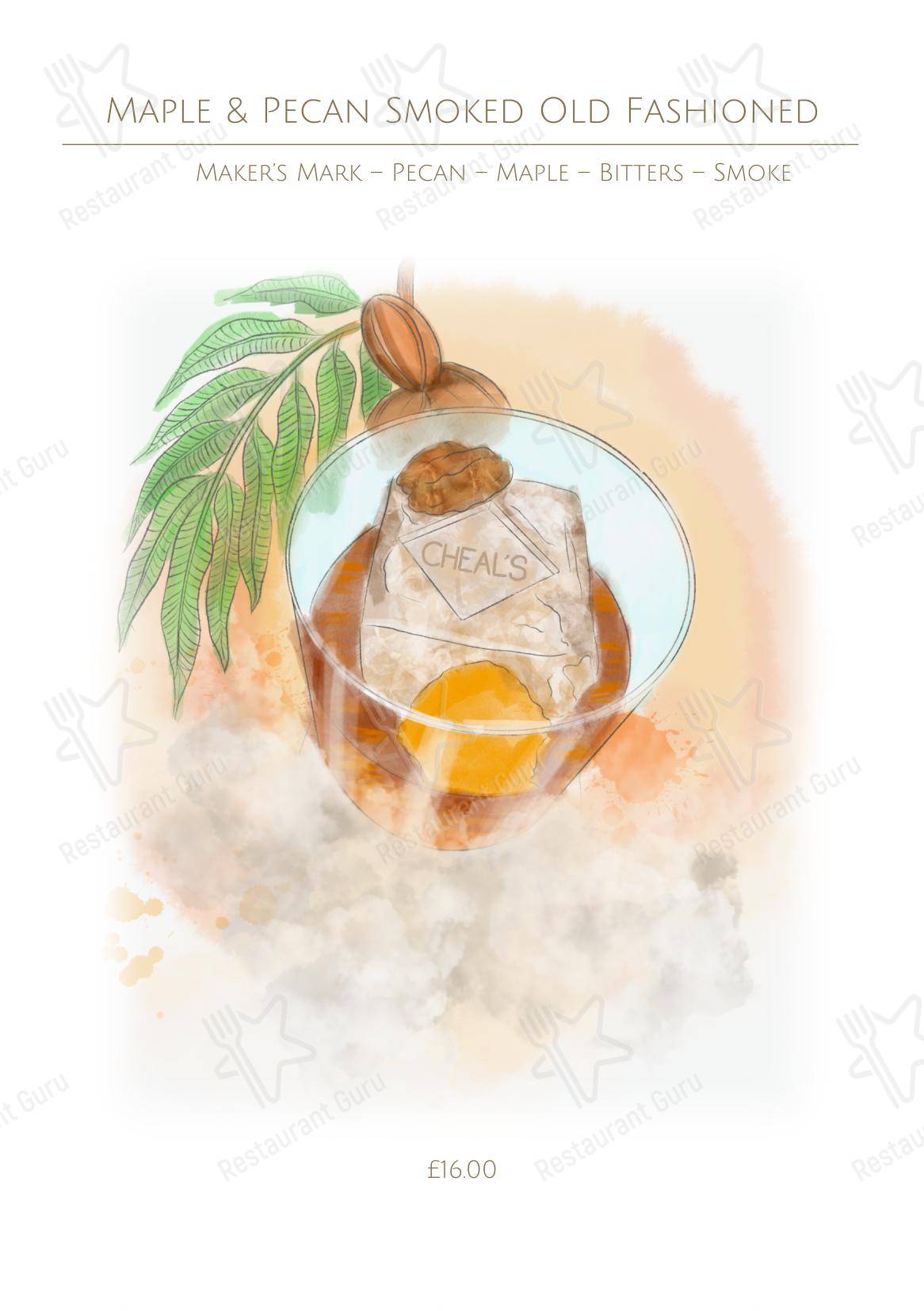 Takeaway Menu ресторана Cheals в Солихалле