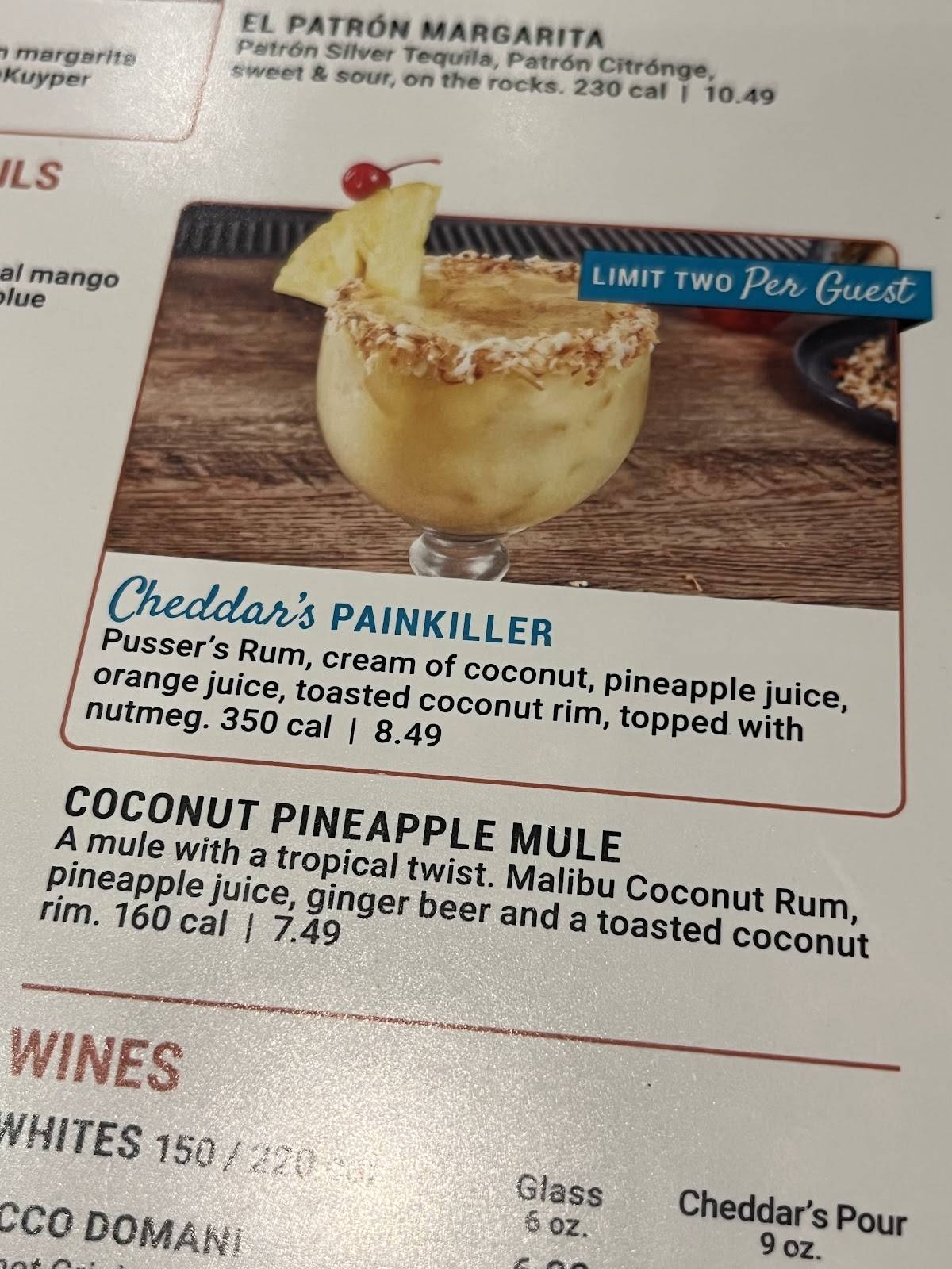 Cheddar's Scratch Kitchen меню