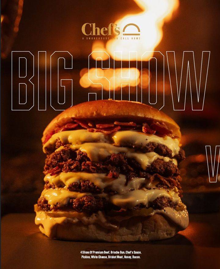 Chef's Burger меню