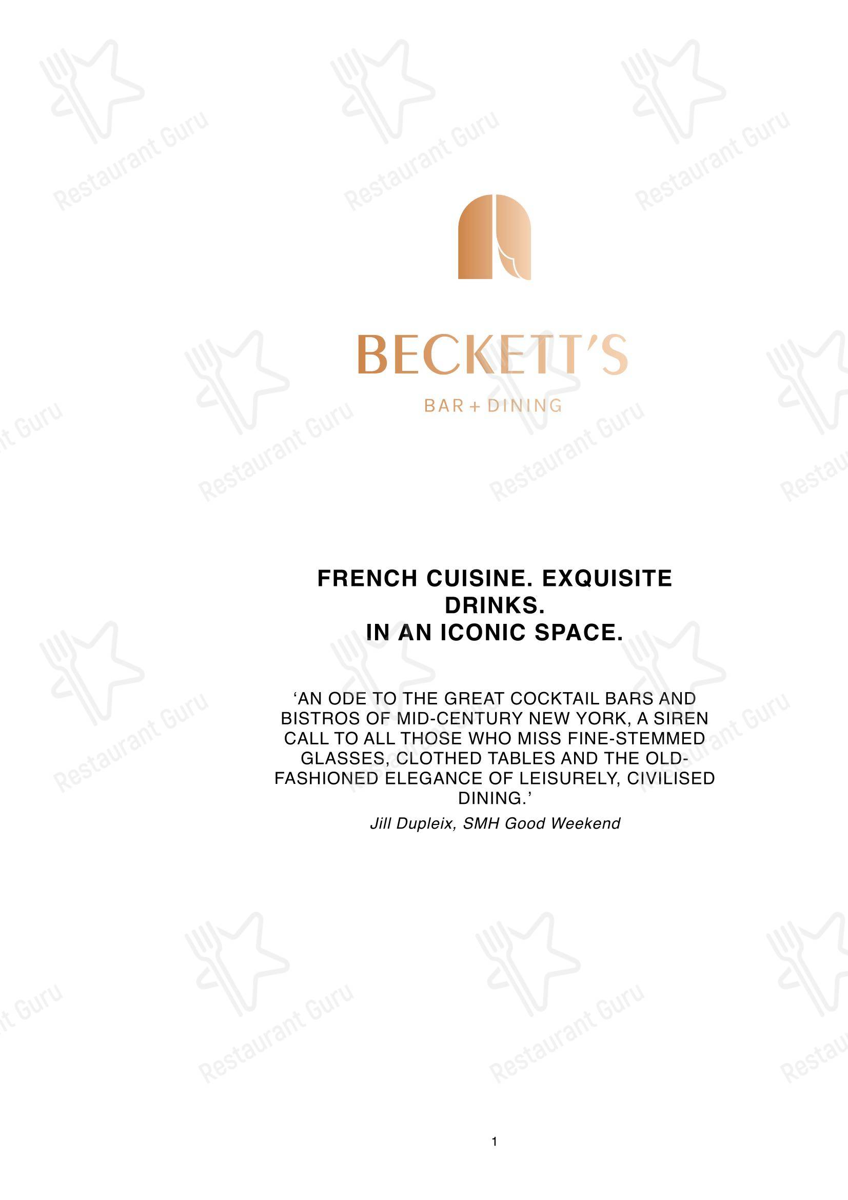 Детское ресторана Chez Beckett's