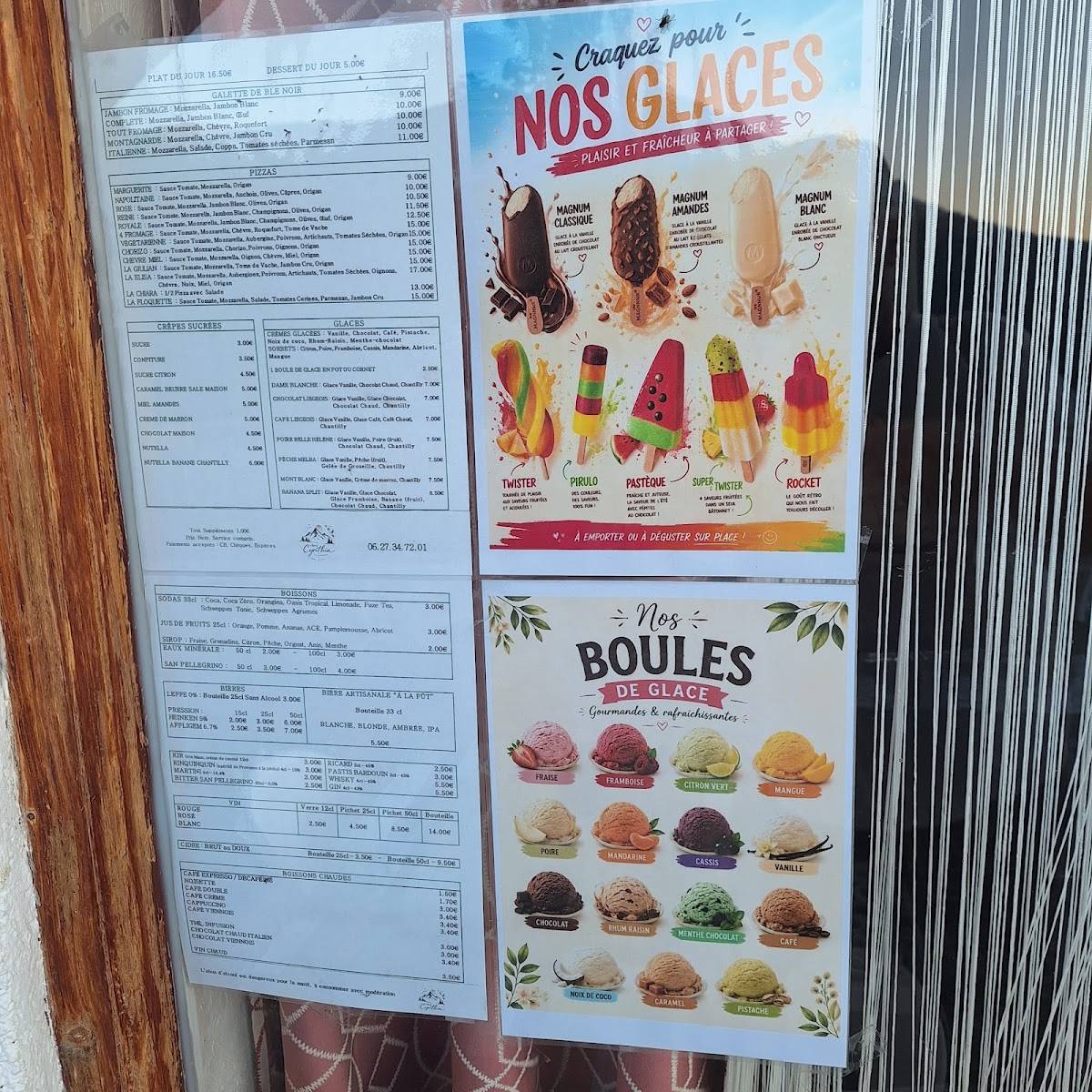 Chez Joëlle меню