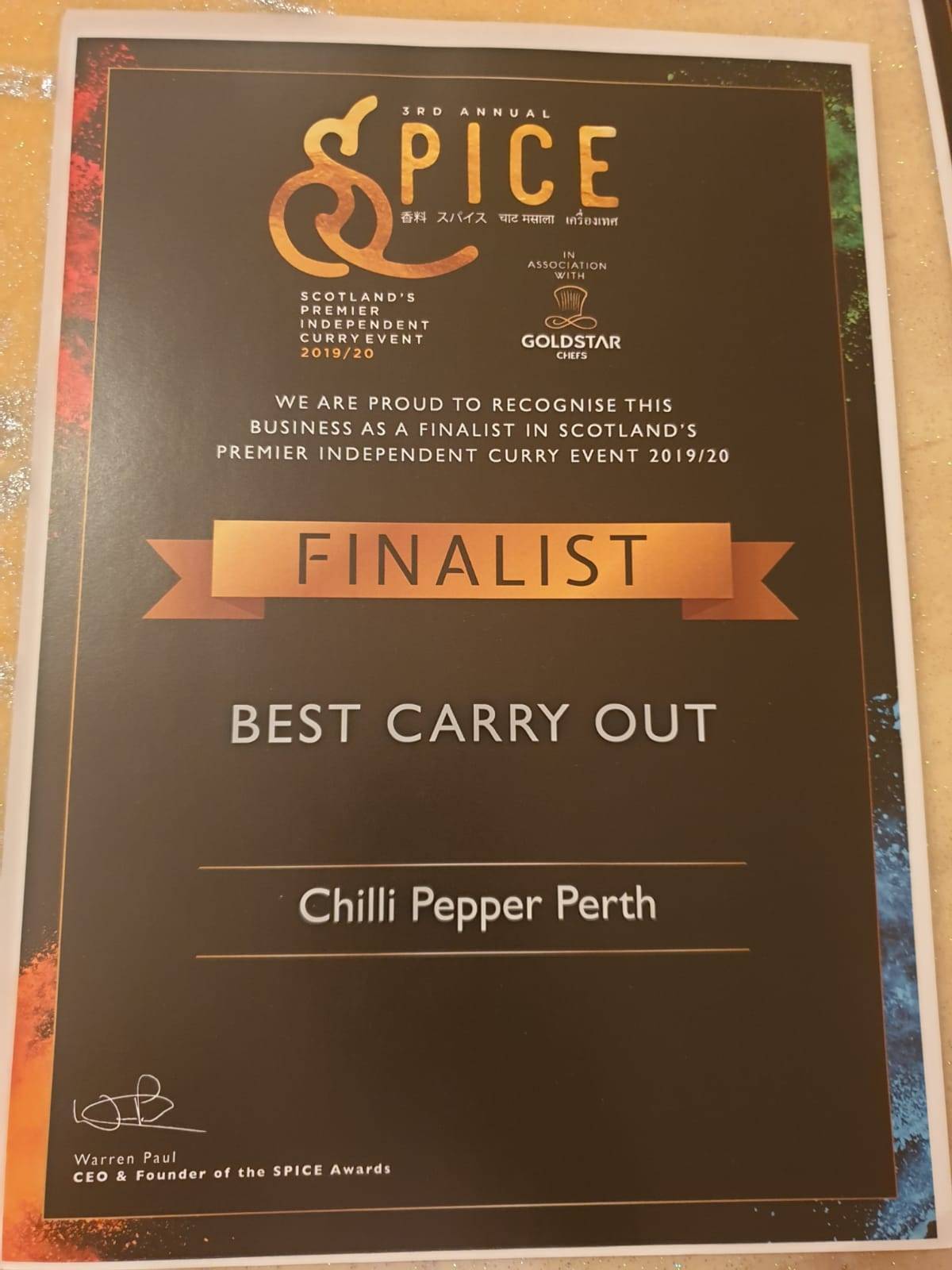 Chilli Pepper меню