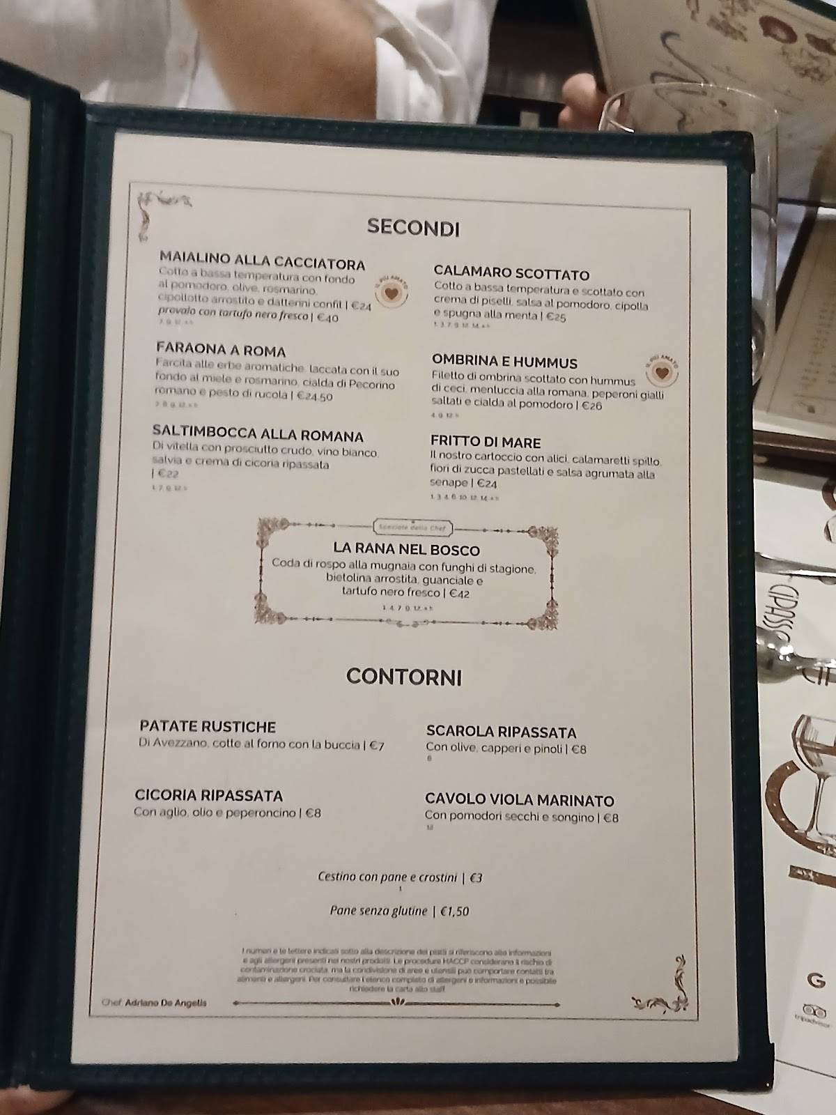 CiPASSO меню