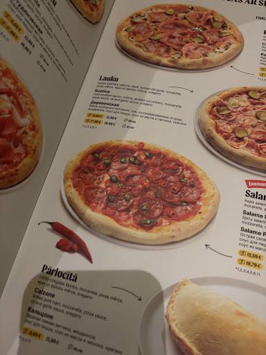 Čili Pizza Valdeķu ielā меню