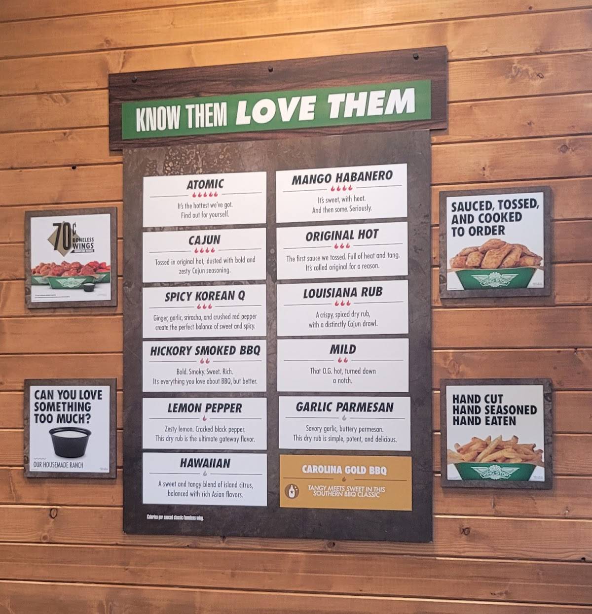 Wingstop меню