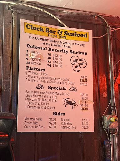 Clock Bar меню